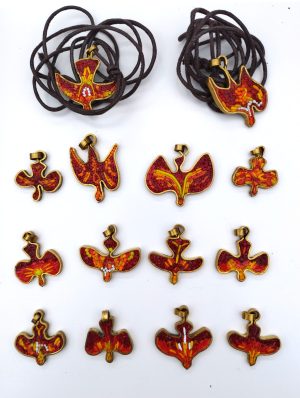 Zawieszka DUCH ŚWIĘTY- MIKRO MOZAIKA- czerwona (MG-ZW-020)