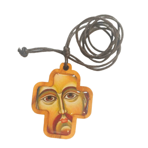 Krzyż drewniany - Twarz Jezusa (MG-ZKD-013)