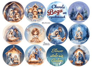 Formatka okrągła BOŻE NARODZENIE (MG-NFO-033)