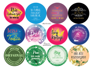 Formatka okrągła NIE LĘKAM SIĘ (MG-NFO-035)