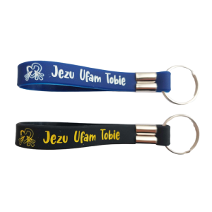 Brelok pętelka silikonowa JEZU UFAM TOBIE (MG-BRP-039)