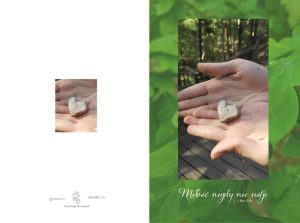 Karnet Miłość nigdy nie ustaje - kamyk (MG-KRN-175)