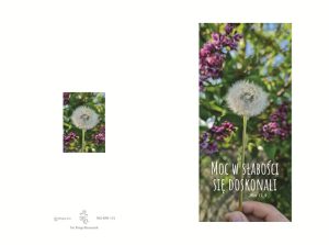 Karnet MOC W SŁABOŚCI SIĘ DOSKONALI - dmuchawiec (MG-KRN-173)